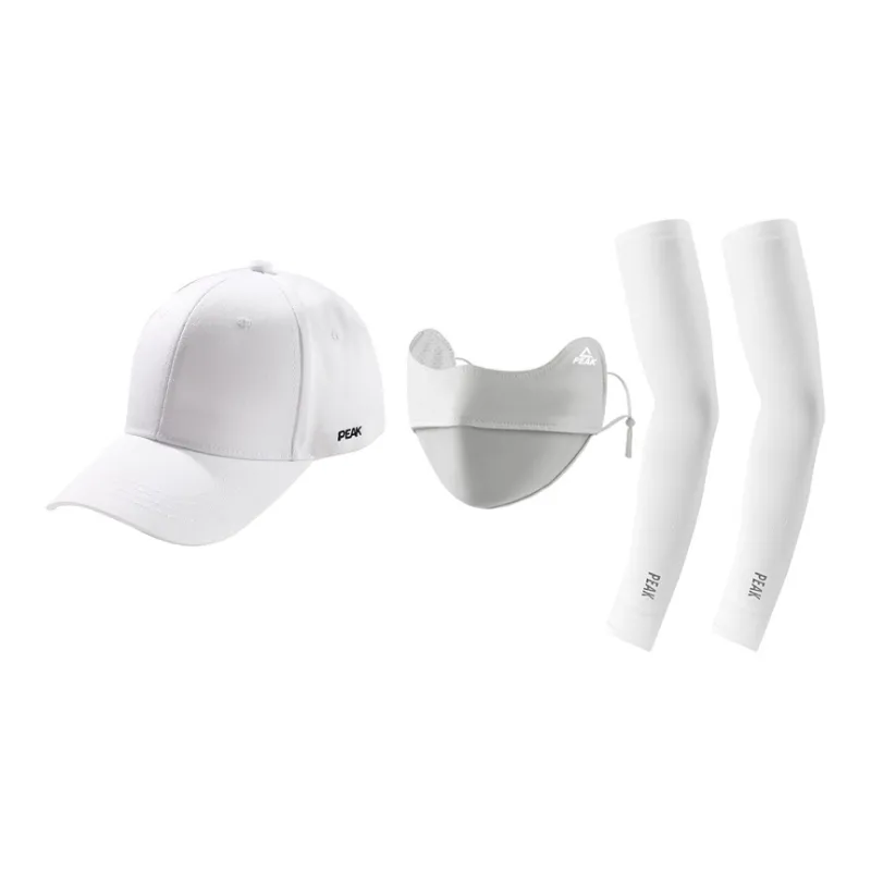 PEAK Cotton Baseball Caps Unisex Black White-9