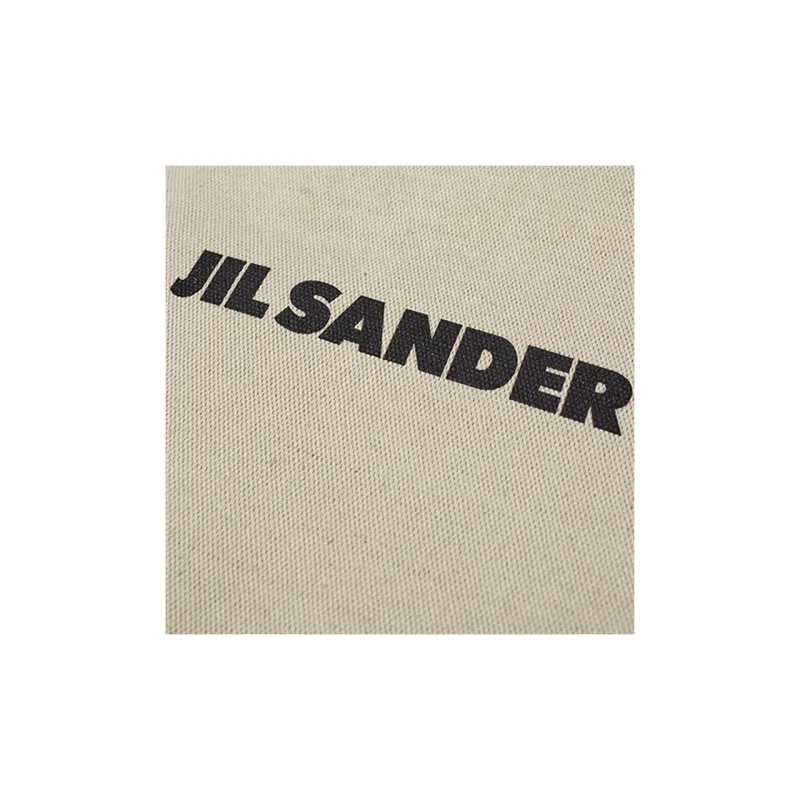 JIL SANDER Canvas Shoulder Bag, Handbag Regular Women's Beige-3