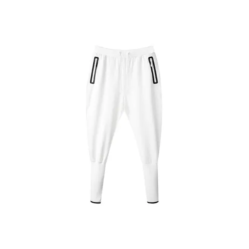 NORVINCY Knitted Sweatpants Unisex White