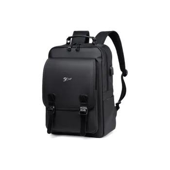 Dusen Kangaroo Oxford Backpack Regular Men's Black/Gray