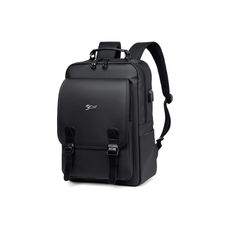 Dusen Kangaroo Oxford Backpack Regular Men's Black/Gray-0
