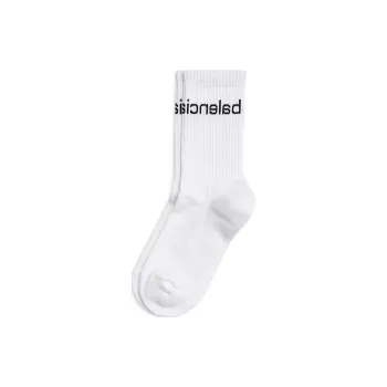 Balenciaga Bal.com Knee-High Socks Men's White