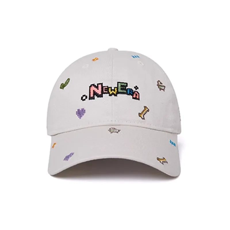 New Era Cotton Baseball Caps Unisex White-1