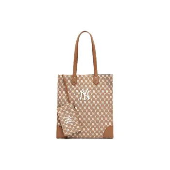 MLB Monogram Collection Polyester Combo Bag Tote Bag Shopping Bag Shoulder Bags Handbags Regular Unisex Khaki