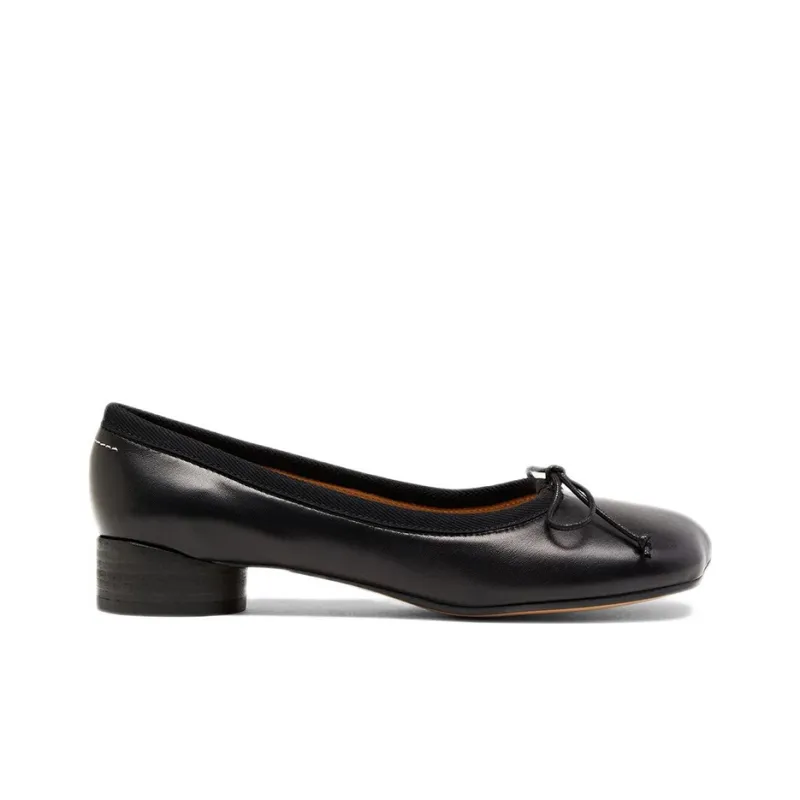 MM6 Maison Margiela Bow Detailed Ballerina Shoes Women's-1