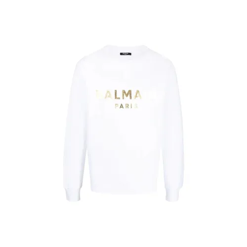 BALMAIN Sweatshirts Men White