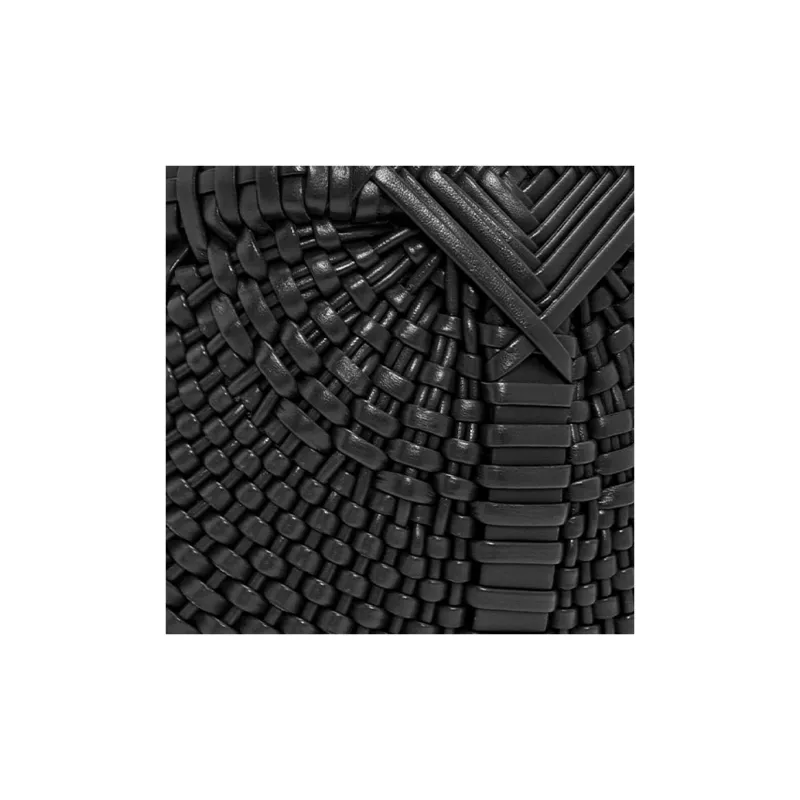 LOEWE Calfskin Basket Bag, Shoulder Bag, Crossbody Bag, Handbag Mini Women's Black-4