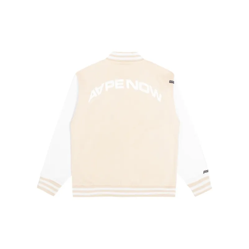 Aape Moonface Logo Varsity Jacket-1