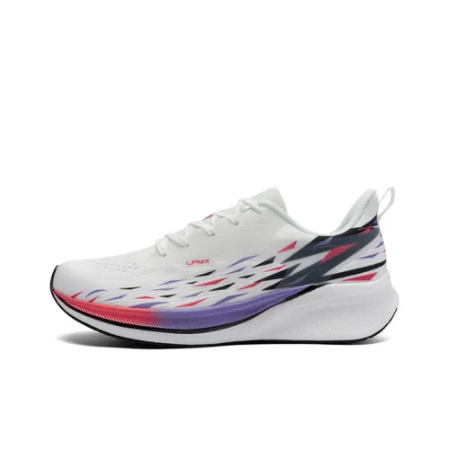 LPMX Running Shoes Men Low-Top White/Rose Red