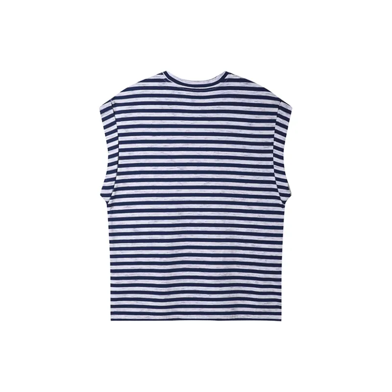 LOUISY AO T Shirt Women's Blue White Stripes-1