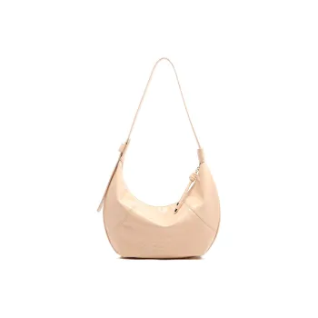 MICOCAH PU Croissant Bag Moon-Shaped Shoulder Bag Women's