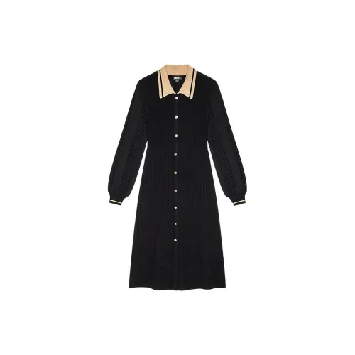 DKNY Long-Sleeved Dresses Women's Black