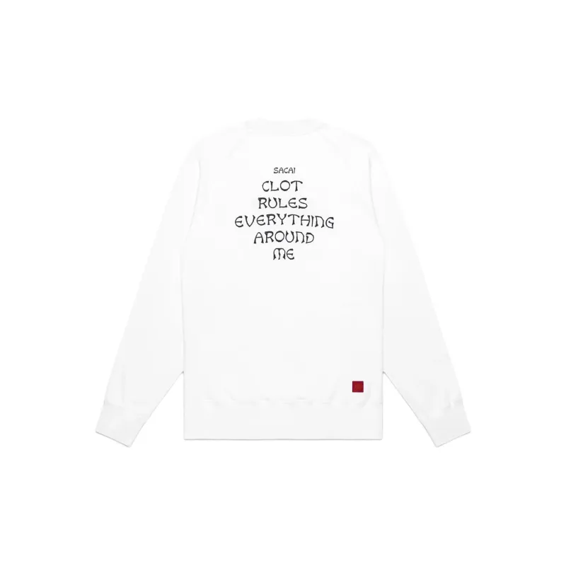 CLOT x Sacai Sweater Men's White-1