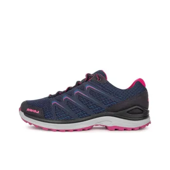 Lowa Maddo Ws Anti-Slip Wear-Resistant Low-Top Hiking Shoes Women's Blue Pink