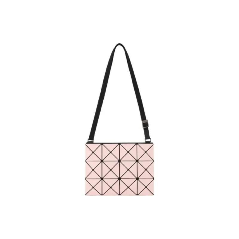 ISSEY MIYAKE PVC, Nylon Fabric Crossbody Bag Women's Pink & Camel-0
