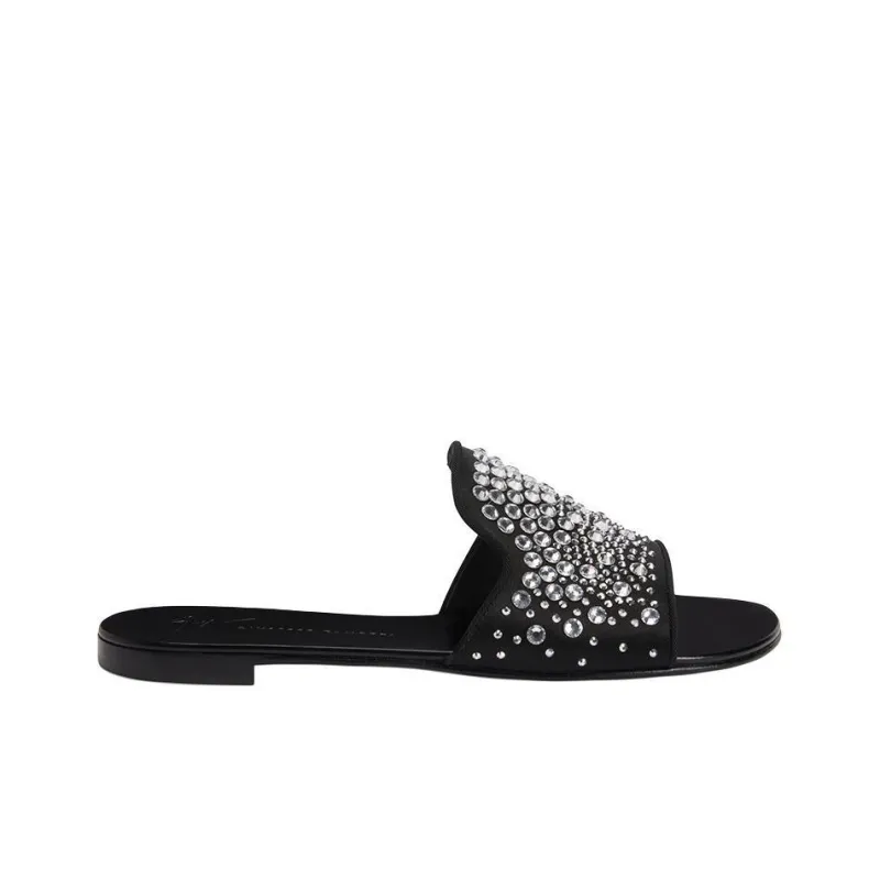 Giuseppe Zanotti Andromedha Rhinestone embellished Satin Sandals Women's-1