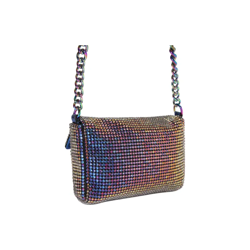 Kurt Geiger London Crystal Finish Shoulder Bag Crossbody Bag Small Size Women's Multicolor-3