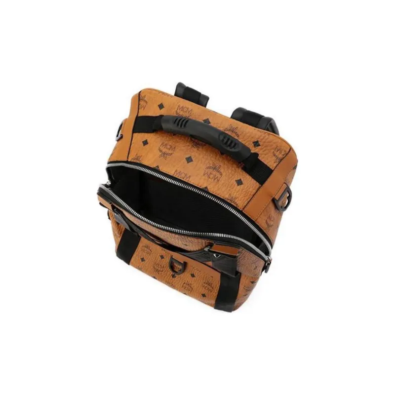 MCM Jemison Backpack & Belt Bag Visetos Cognac-3