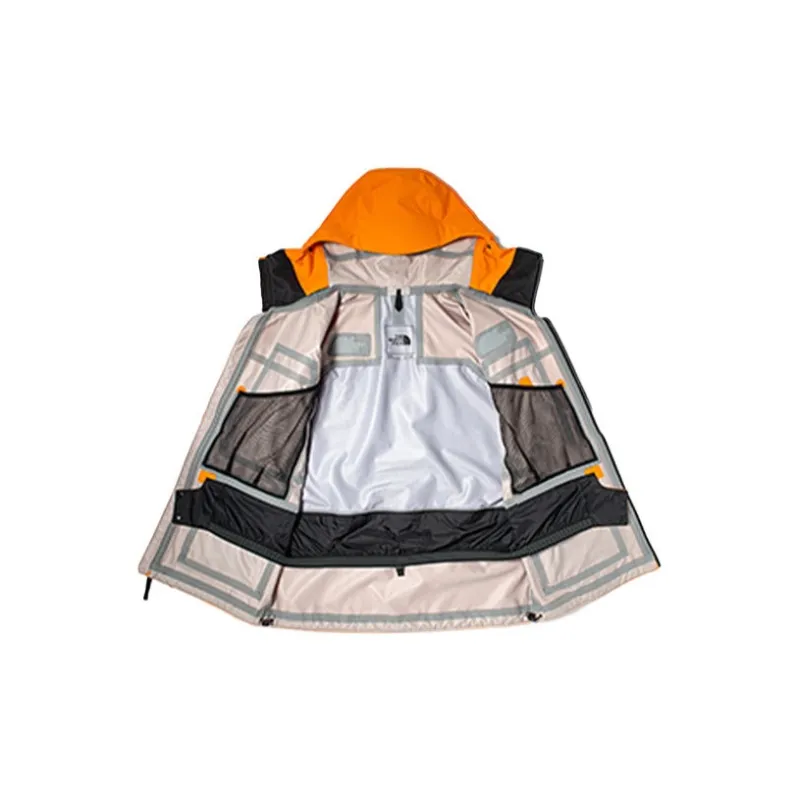 THE NORTH FACE Waterproof, Windproof, Thermal, Water Repellent Windbreaker Jacket Men's Orange-1