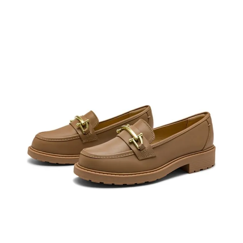 Clarks Aureli Series Loafers 3cm Women's Flesh Pink-2