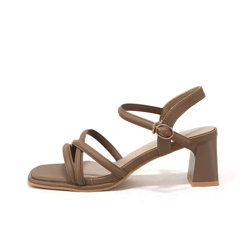 Crocodile Strap Sandals Women's-14