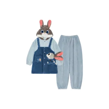 Disney Warm Winter Loungewear Girls Grade School Students Light Blue