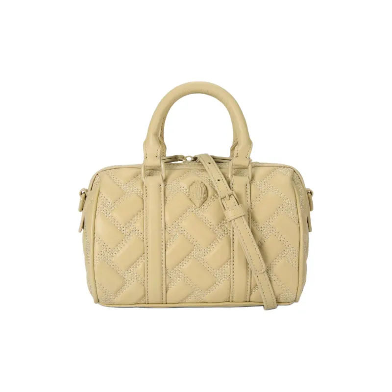 Kurt Geiger London Leather Boston Bag Shoulder Bag Crossbody Bag Handbag Small Size Women's Cream-0