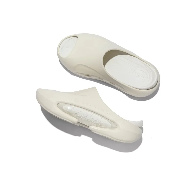 Cool Bucket Cloud Series Abrasion Resistant Antibacterial Slide Slippers Unisex Cloudy Brown White-3