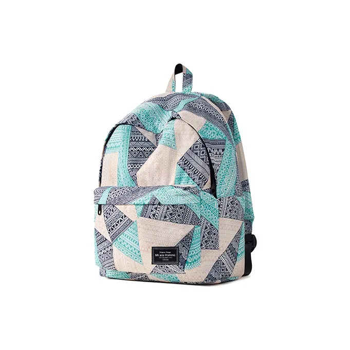 MR.ACE HOMME Polyester Backpack Regular Unisex Blue White-1