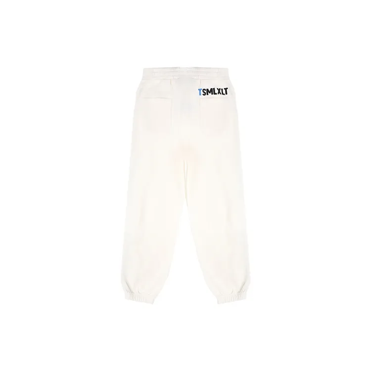 TSMLXLT Casual Pants Unisex Cream White-1