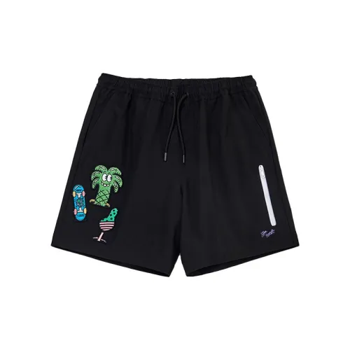 Steven Harrington X LINING Skateboard Casual Shorts Men Black