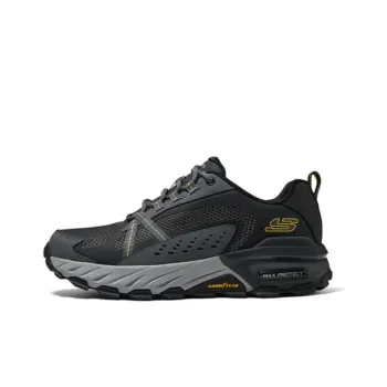 Skechers Max Protect Durable Breathable Low Top Outdoor Shoes Men's Black Gray
