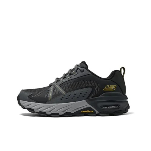 Skechers Max Protect Outdoor Shoes Men Low-Top Black Gray