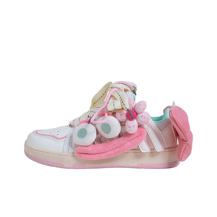OYNN Young Baby Series Aaah Dopamine Girlish Box Anti Slip Wear Resistant Low Top Skateboard Shoes Women's-0