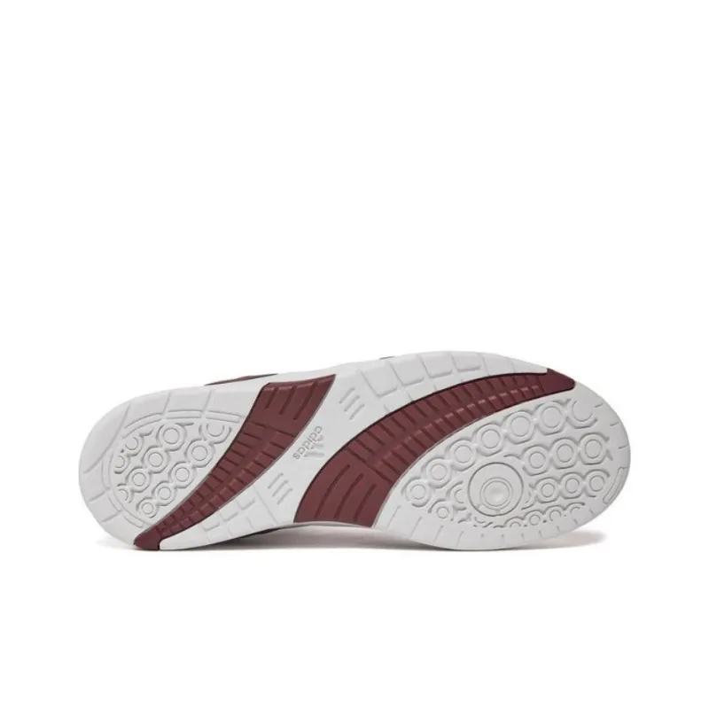 Adidas Midcity Mid Cushioned Slip Resistant High Top Basketball Shoes Unisex White Red-4