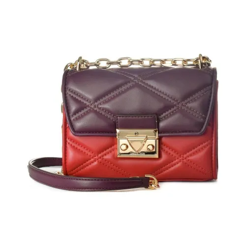MICHAEL KORS Leather Shoulder Bag, Crossbody Bag Women's Red