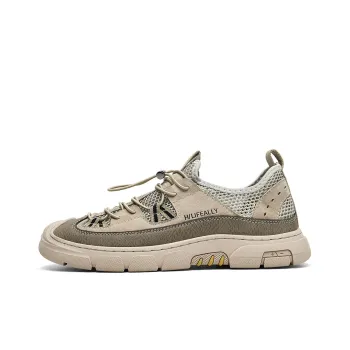 HLA Casual Shoes Men Low Top Sand/Black