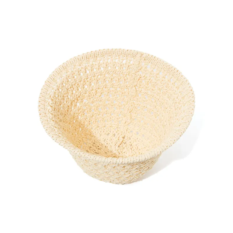 BAIJUAN Straw Woven Polyester Bucket Hats Unisex-2