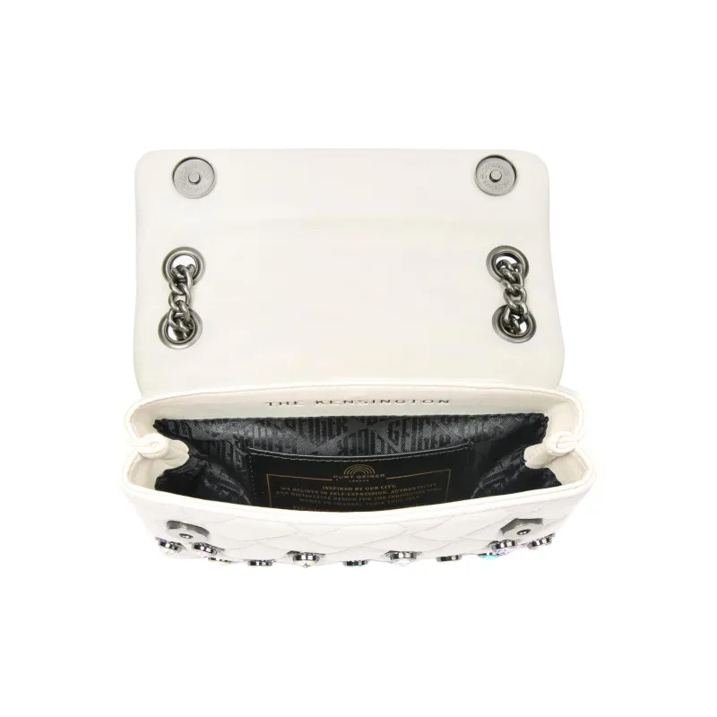 Kurt Geiger London Crystal Handbag Shoulder Bag Crossbody Bag Mini Women's White-4