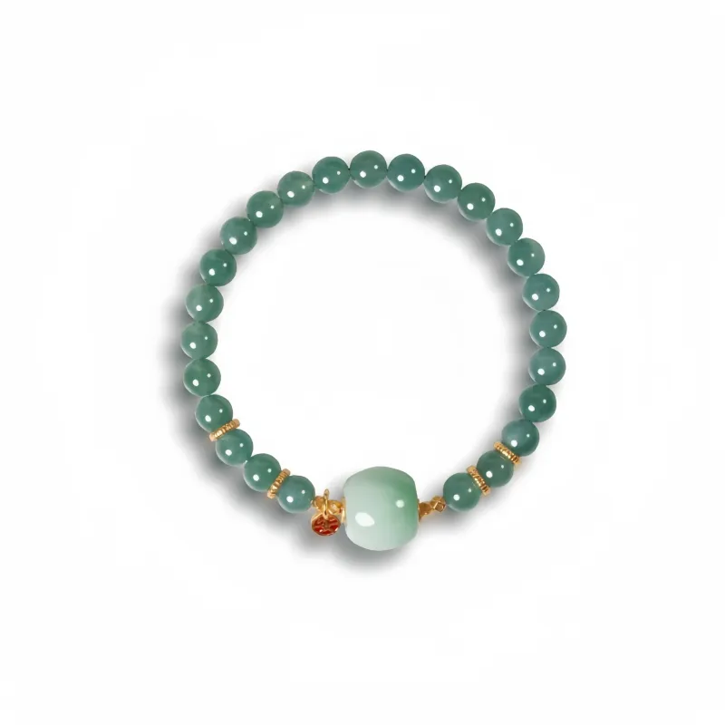 Seven Little Craftsmen Glutinous Jade Jadeite Bracelets Unisex-0