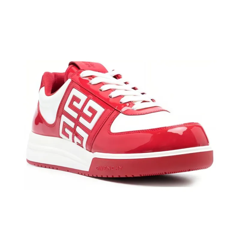 Givenchy G4 Low Top Casual Shoes Men's Red White-2
