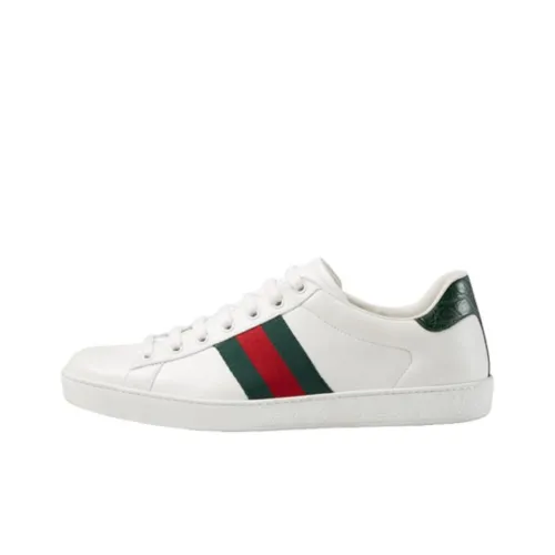 GUCCI Ace Leather Sneakers White