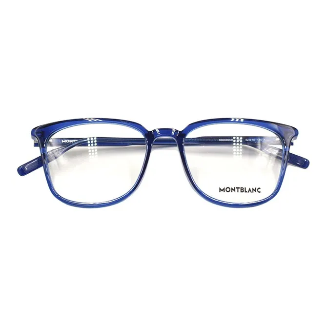 MONTBLANC Plate Frame Square Eyeglass Frames Men's-1