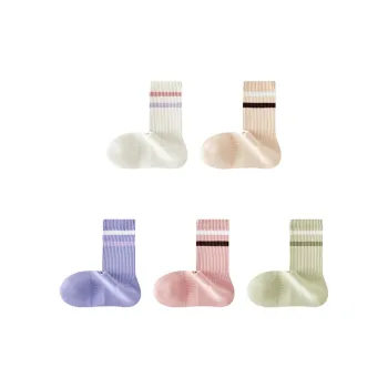 AUGUST Summer Mid Calf Socks Women's 5 Pack