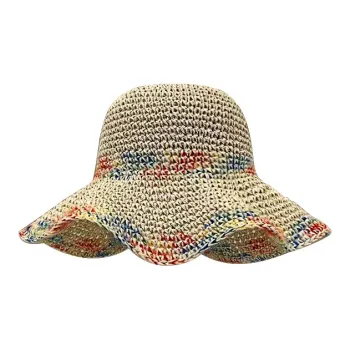 MUSTKOO Straw Woven Bucket Hats Women's