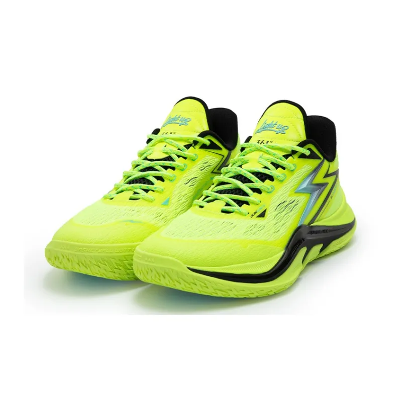 361° LIGHT UP 1 Cushioning Anti-Slip Wear-Resistant Breathability Low-Top Running Shoes Men's Solar Yellow-2