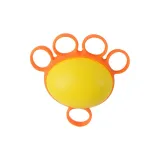 Five-Finger Grip Ball-30 Lbs Oval Finger Grip Ball (Yellow Silicone Case)