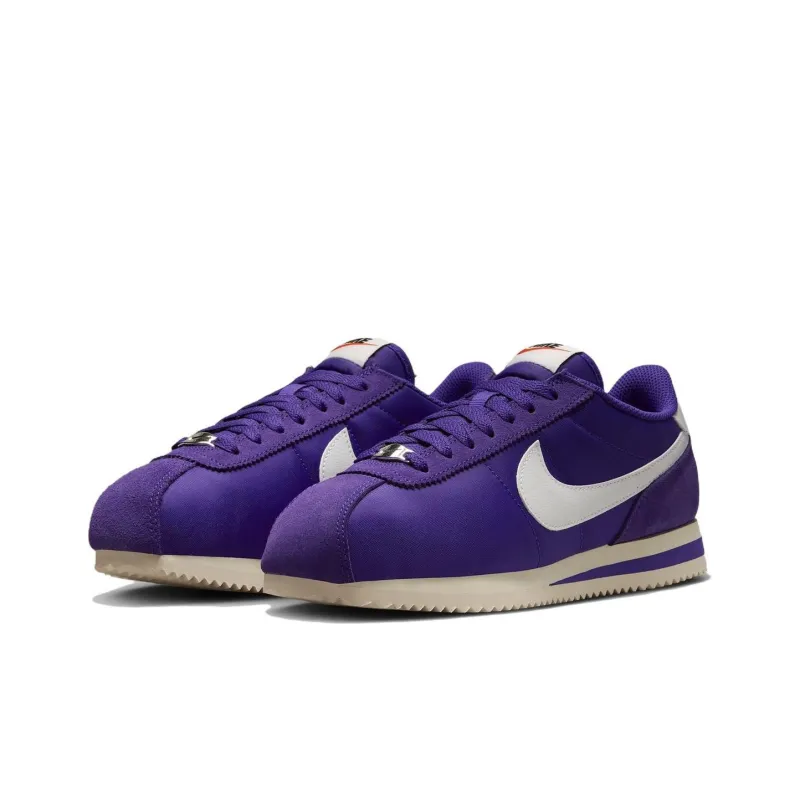 Nike Cortez Textile Field Purple Alabaster Safety Orange Summit White Women's-2
