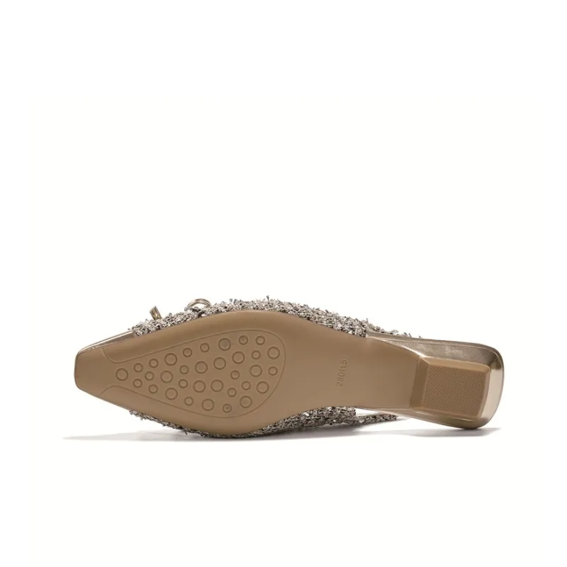 JOSINY Casual Single Shoes Women's Light Gold/Silver-3