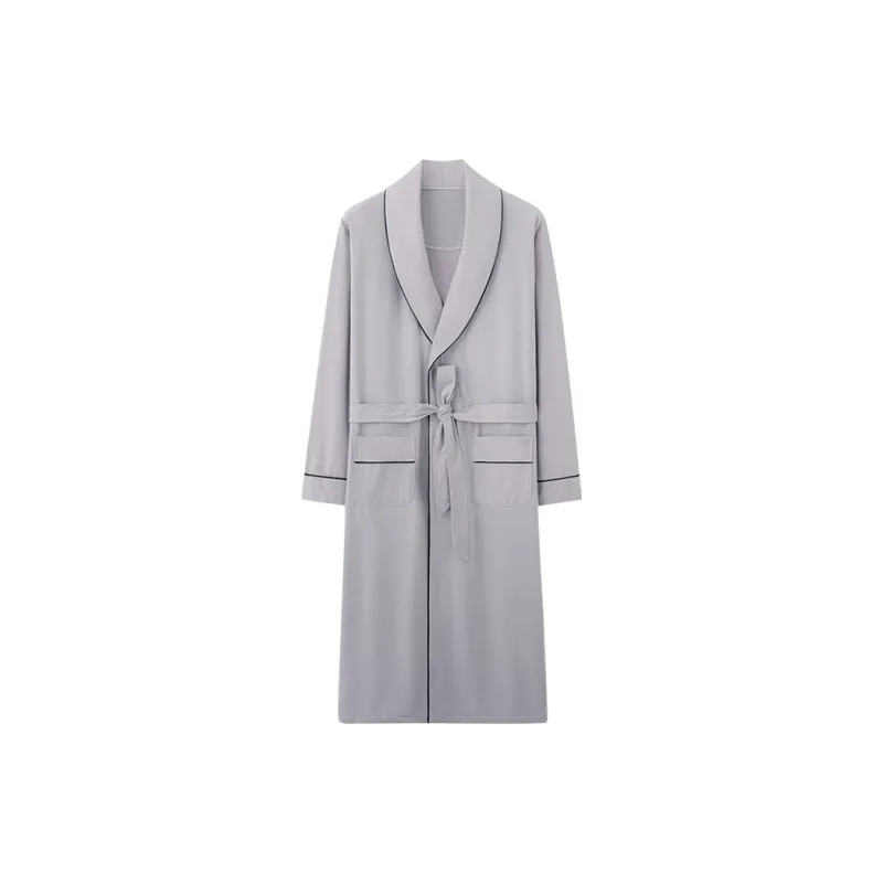 MIIOW Bath Robes Men's Dark Blue-4